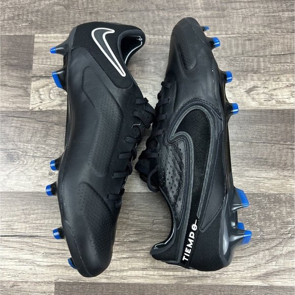 Nike Legend 9 Elite FG Black Blue Soccer Cleats Shoes CZ8482-001) Men\'s Size 8 main image 6